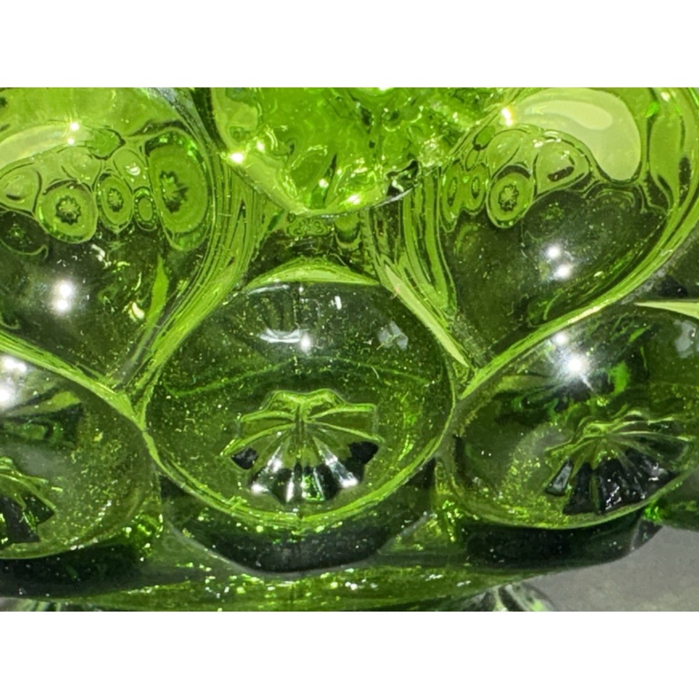 LE Smith Moon & Star Decorative Basket in Lime Green Pedestal Centerpiece 8x9" - Picture 9 of 12